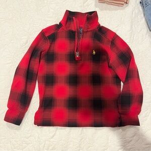 Polo by Ralph Lauren Red and Black Plaid Kids Hoodie